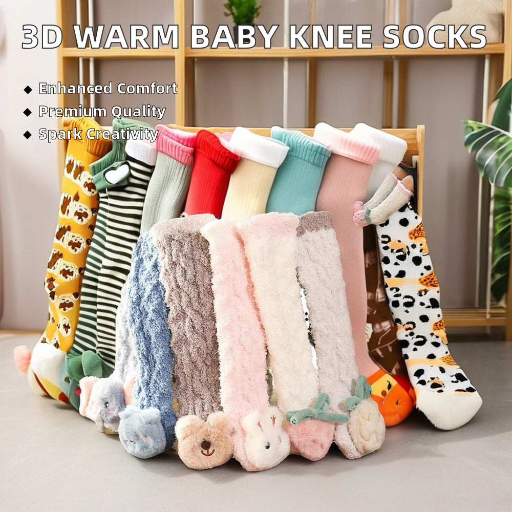 3D Warm Baby Knee Socks
