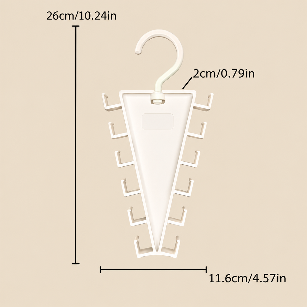 12-Hook Space-Saving Wardrobe Organizer
