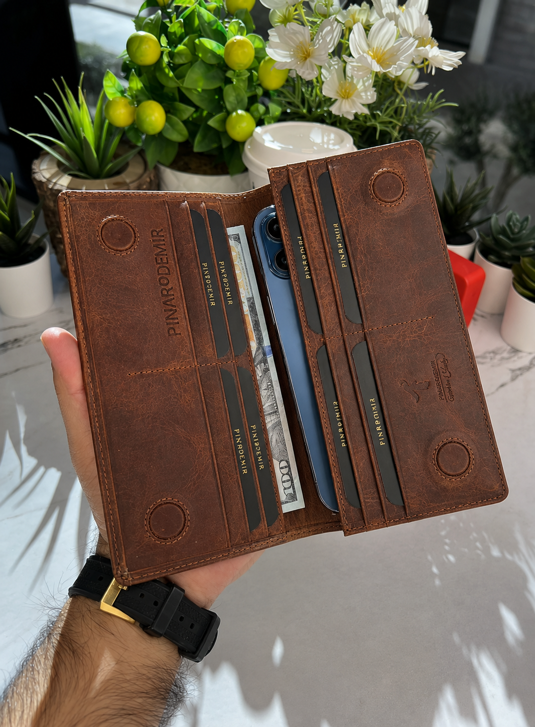 NUMAESH LEATHER LONG WALLET FOR MEN