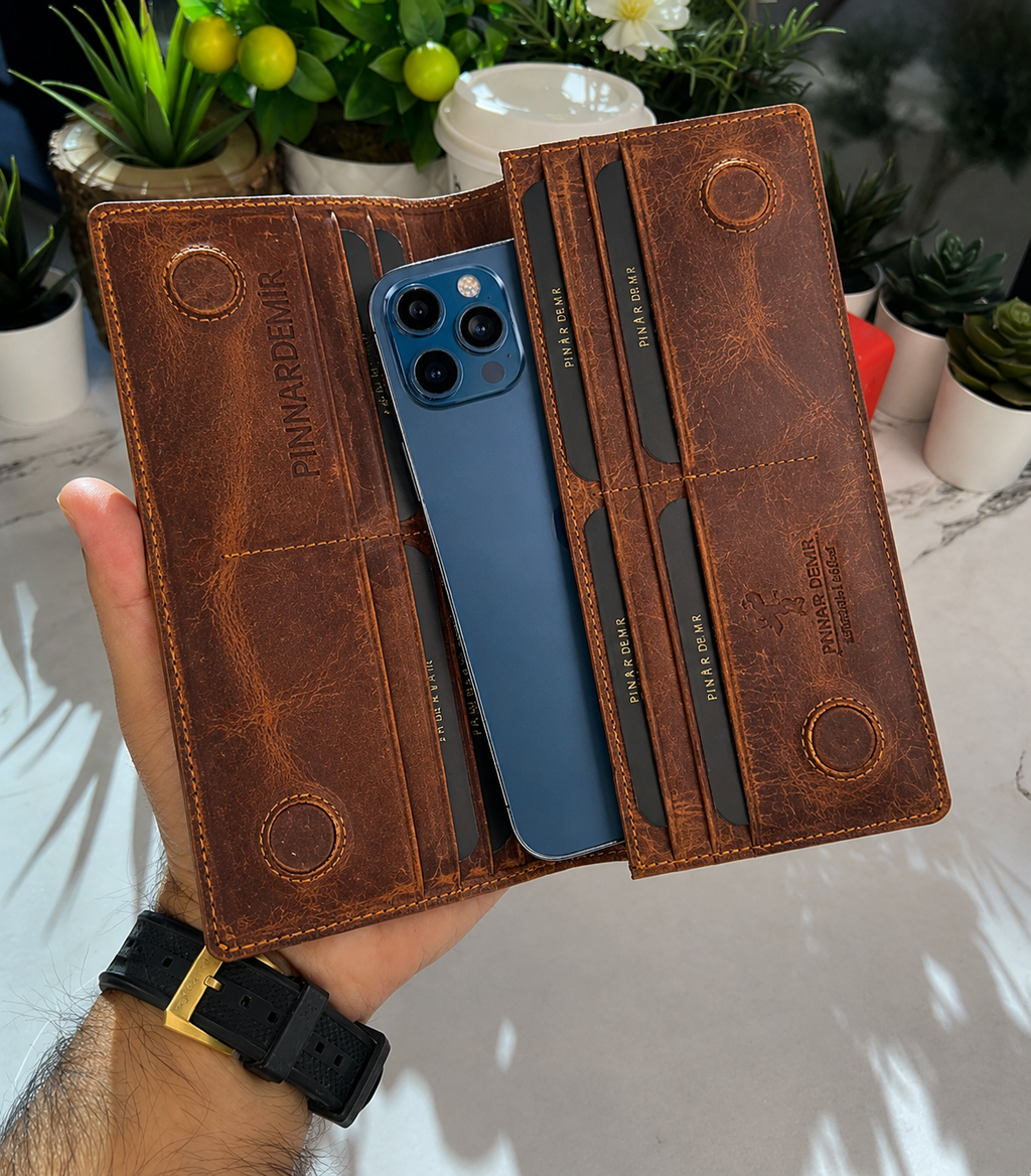 NUMAESH LEATHER LONG WALLET FOR MEN