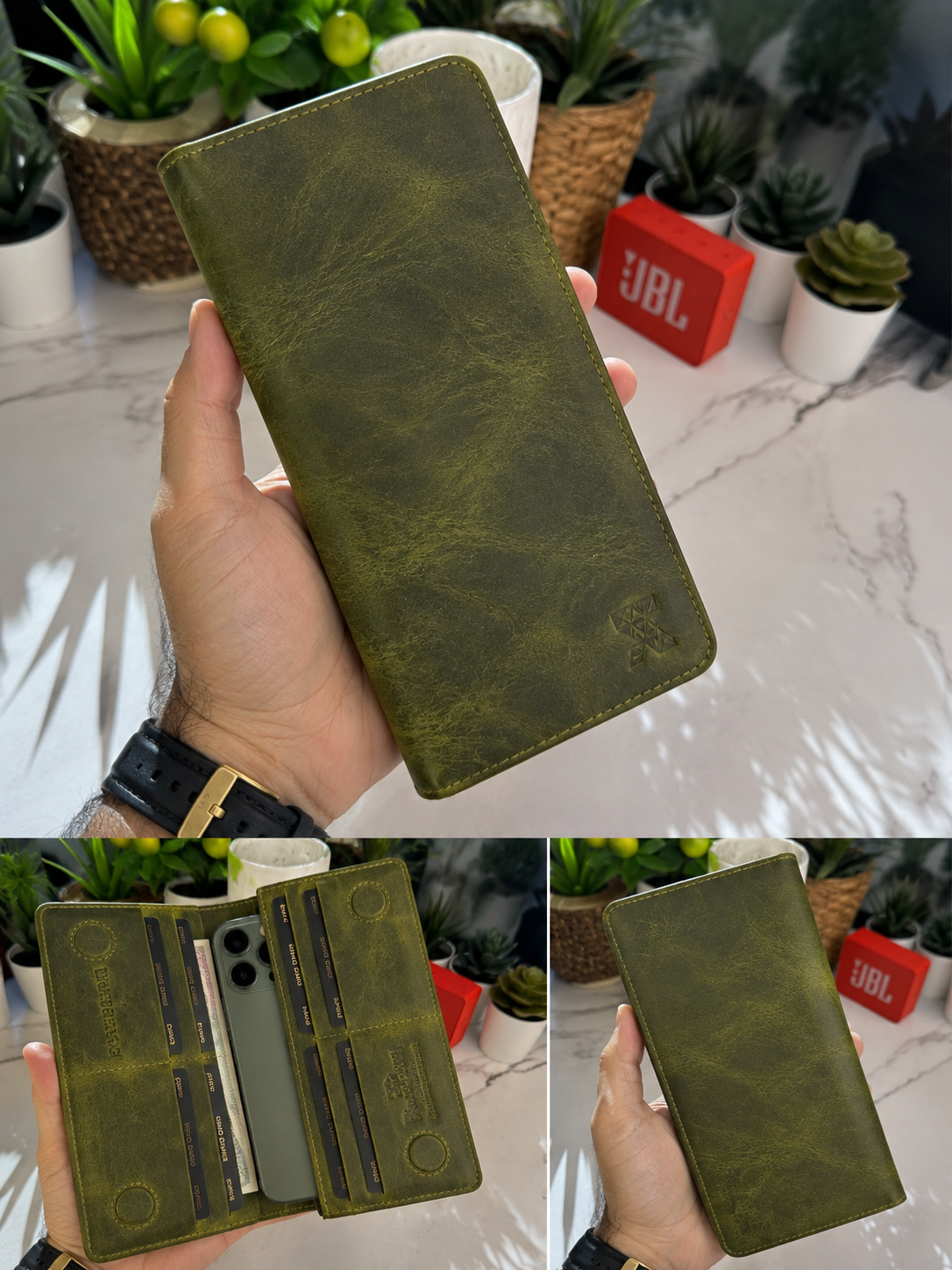 NUMAESH LEATHER LONG WALLET FOR MEN
