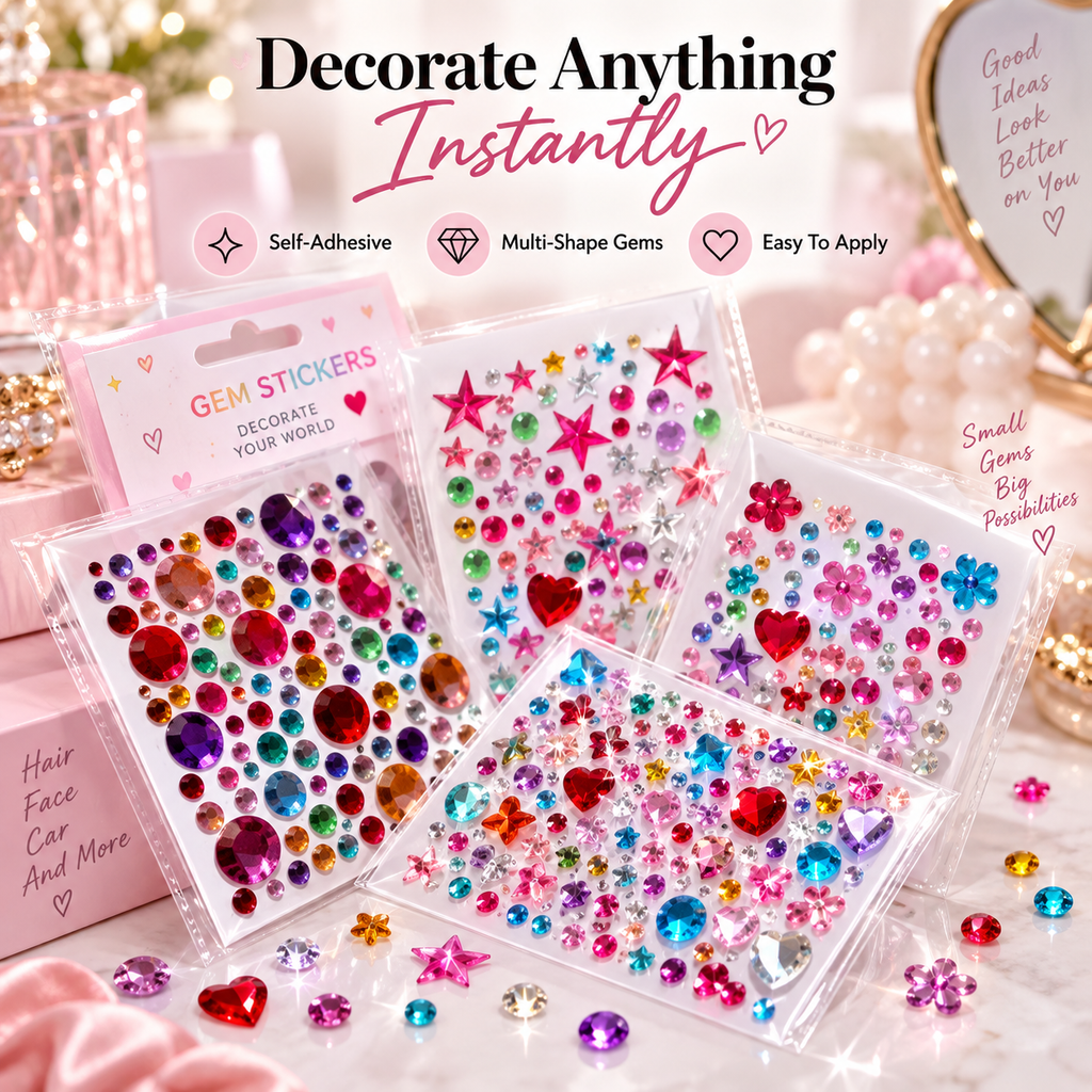 Sparkle Gem Stickers