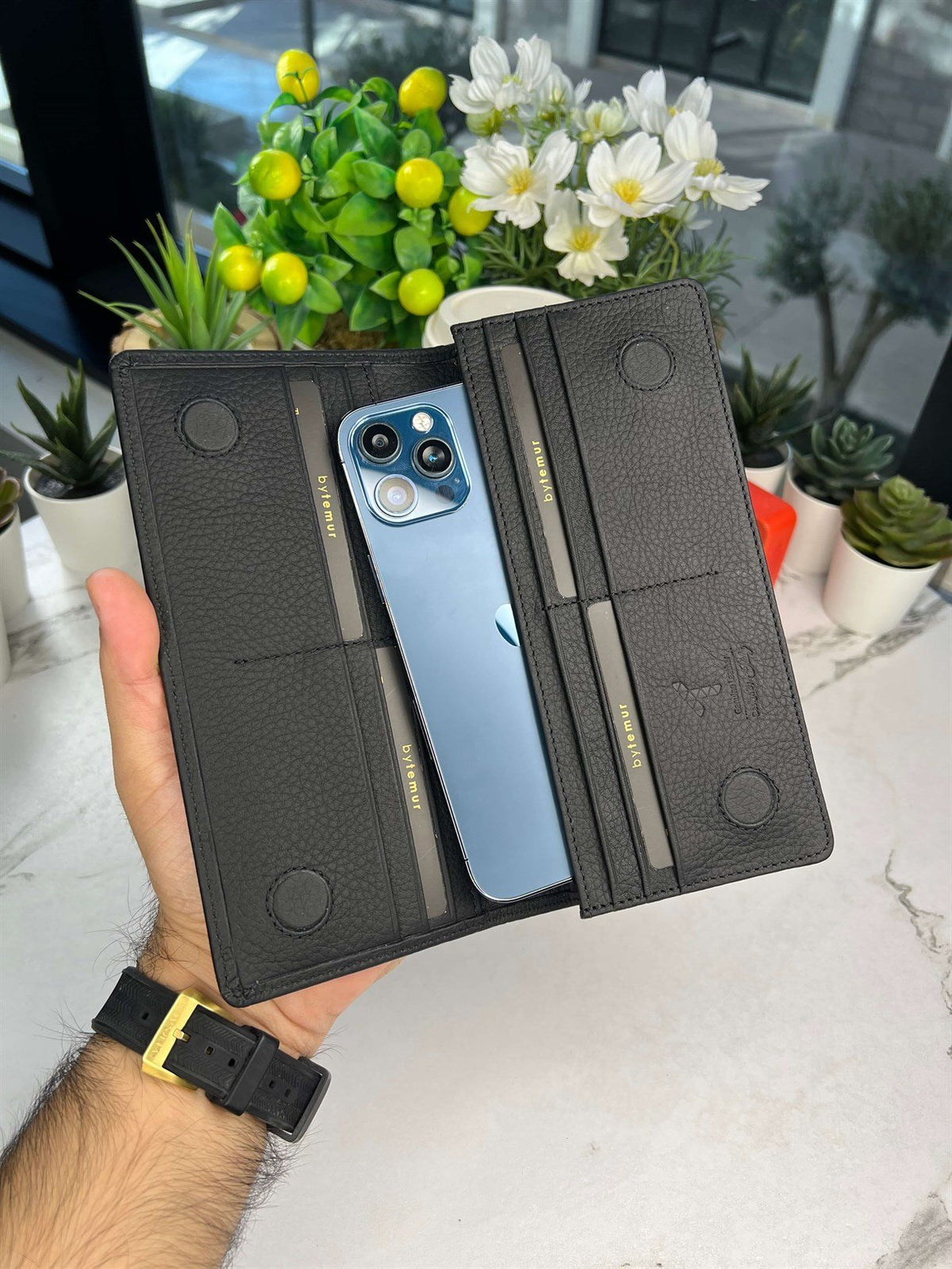 NUMAESH LEATHER LONG WALLET FOR MEN