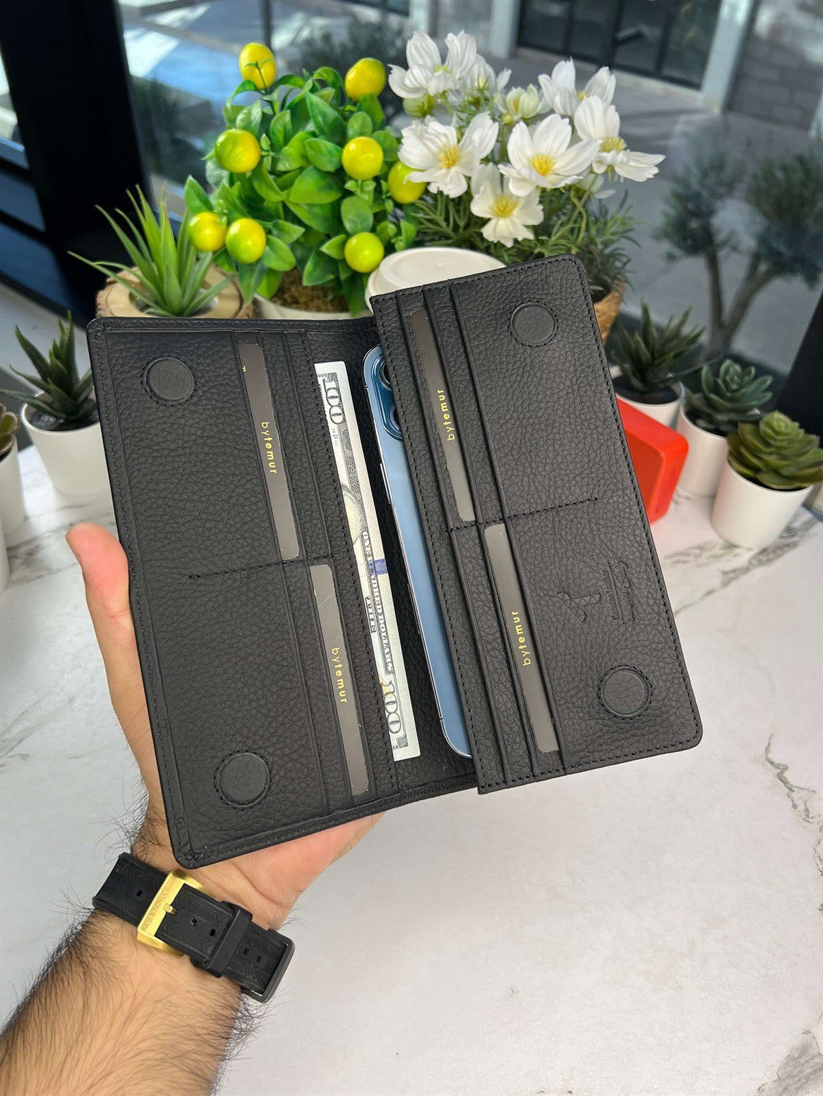 NUMAESH LEATHER LONG WALLET FOR MEN
