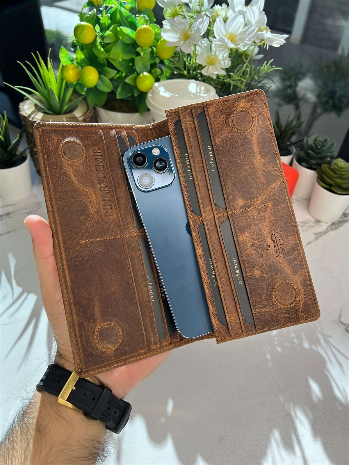 NUMAESH LEATHER LONG WALLET FOR MEN